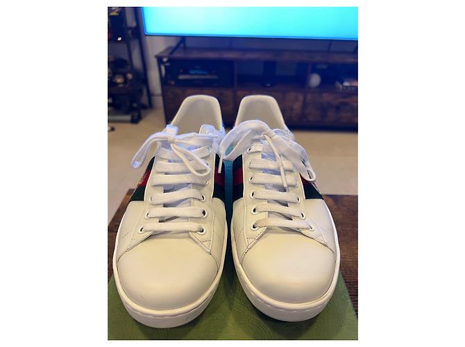 Ace sneakers Gucci 2022 Bianco Rosso Verde - vista 4