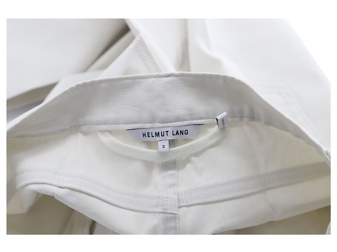 Pantalones Helmut Lang de pernera recta en algodón blanco - vista 3