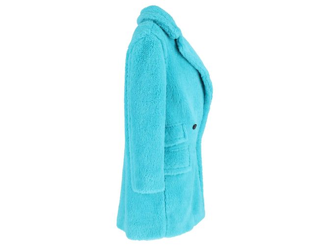 Abrigo Max Mara Adenia Teddy en Alpaca Turquesa - vista 2