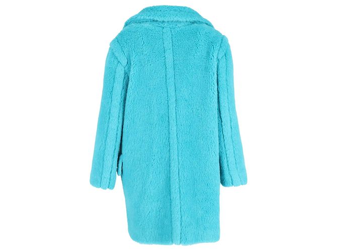 Abrigo Max Mara Adenia Teddy en Alpaca Turquesa - vista 3