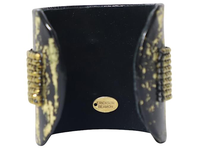 Bracciale rigido con borchie Erickson Beamon in perline dorate D'oro Metallico - vista 4