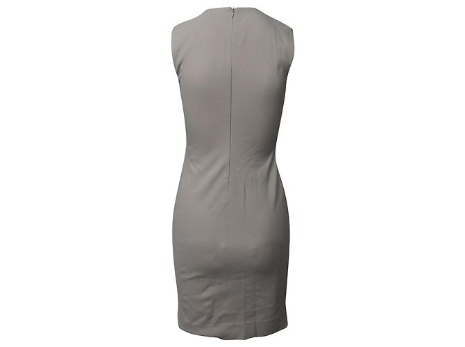 Vestido recto Tilda de viscosa gris de Diane Von Furstenberg - vista 3