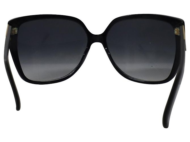 Gucci Classic Square Sonnenbrille aus schwarzem Acetat - Ansicht 4