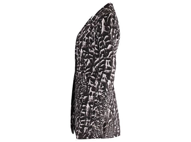 Blazer Estampado Helmut Lang em linho preto - vista 2