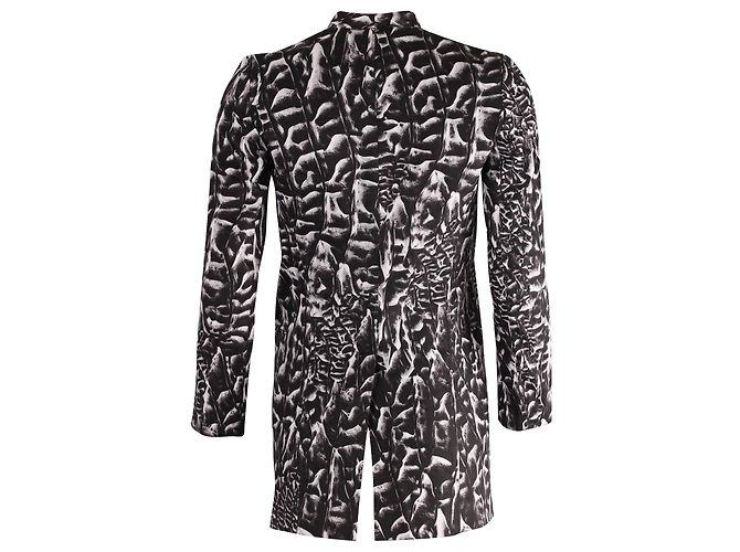 Blazer Estampado Helmut Lang em linho preto - vista 3