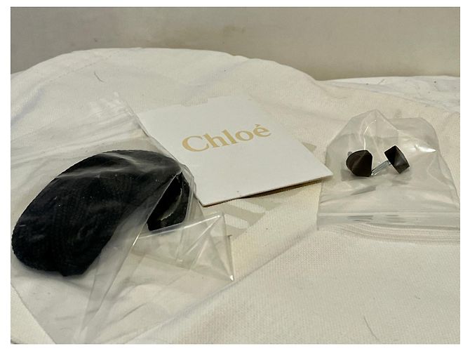 Chloé Chloe - Gibbon calf leather heels with lacing at the back Brown Taupe - view 6