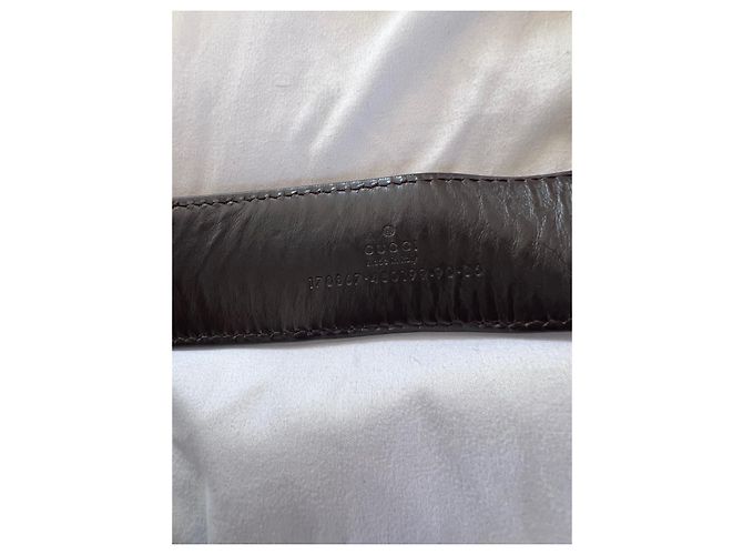 Gucci Gürtel Dunkelrot aus Lammleder 90 cm Bordeaux - Ansicht 4