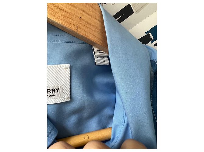 Burberry Hemd aus Baumwolle Blau - Ansicht 3