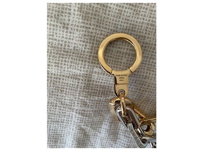 Louis Vuitton LV Edge Chain Bag Charm Silver Gold Gold hardware - vista 2