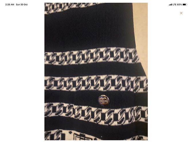 vestido Chanel con estampado de cadenas Negro - vista 3