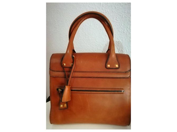 Borsa a mano Valentino Garavani in pelle beige - vista 6