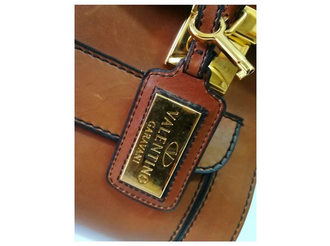 Borsa a mano Valentino Garavani in pelle beige - vista 7