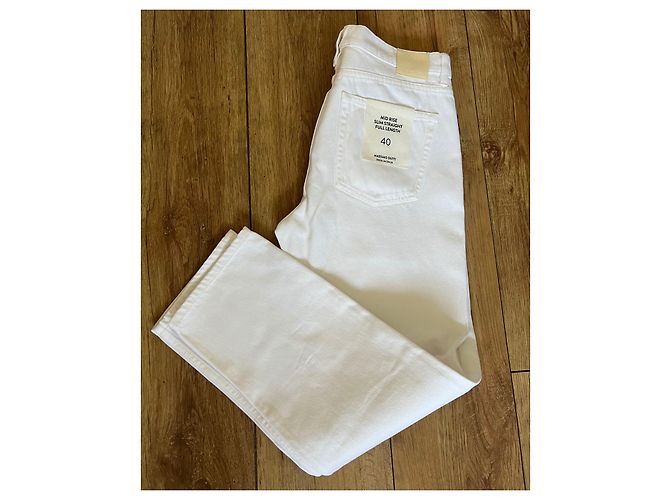 Nuovi jeans Massimo Dutti Bianco - vista 2