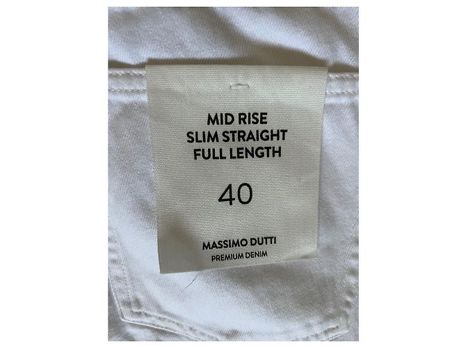 Nuovi jeans Massimo Dutti Bianco - vista 7