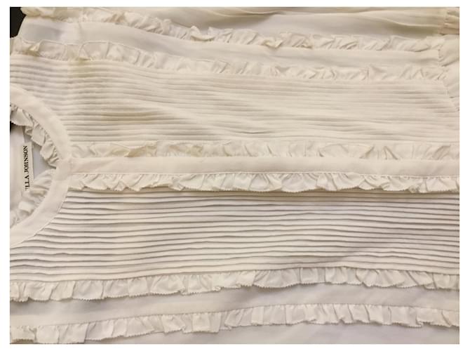 Ulla Johnson Seidenbluse Weiß - Ansicht 2