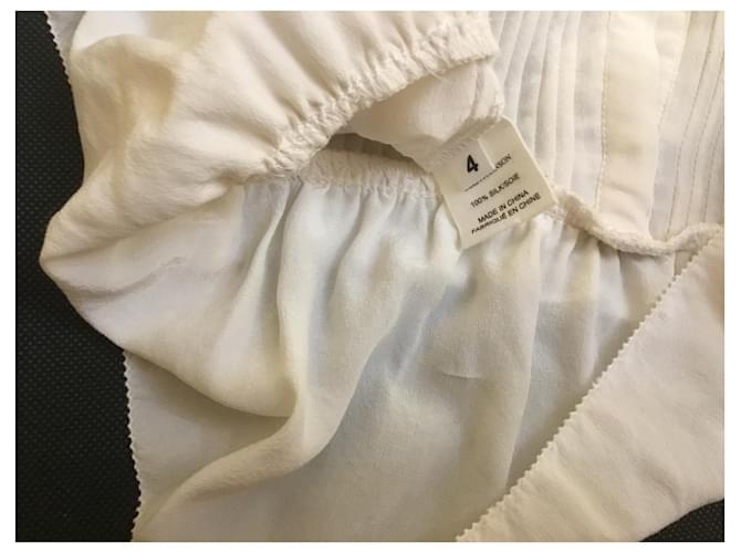 Ulla Johnson Seidenbluse Weiß - Ansicht 6