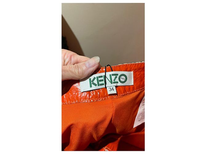 Kenzo Lambskin Python Print Pants - view 6