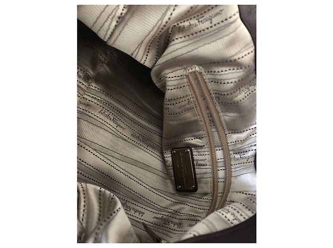 Borsa Salvatore Ferragamo in pelle viola Porpora - vista 11