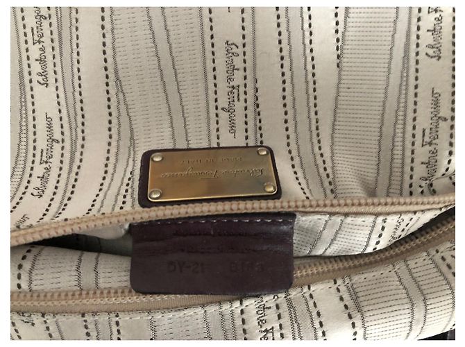 Borsa Salvatore Ferragamo in pelle viola Porpora - vista 12