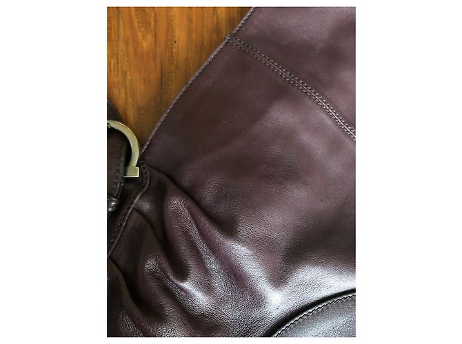 Borsa Salvatore Ferragamo in pelle viola Porpora - vista 7