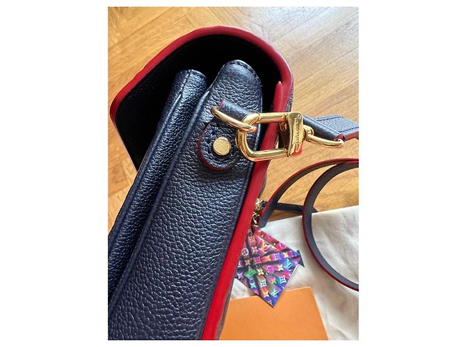 Borsa a mano Louis Vuitton Metis Blu Navy in Pelle - vista 11