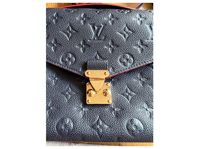 Borsa a mano Louis Vuitton Metis Blu Navy in Pelle - vista 2