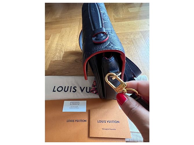 Borsa a mano Louis Vuitton Metis Blu Navy in Pelle - vista 6
