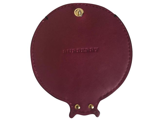 Burberry Leder Geldbörse Dunkelrot Bordeaux - Ansicht 2