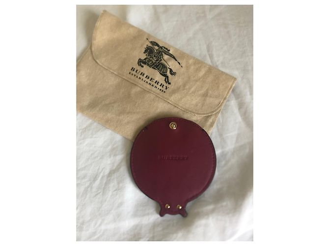 Burberry Leder Geldbörse Dunkelrot Bordeaux - Ansicht 3