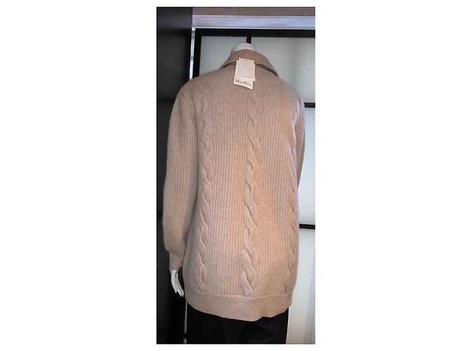 Malha Max Mara de lã bege - vista 4