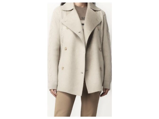 Malha Max Mara de lã bege - vista 8
