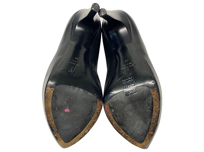 Décolleté con plateau Giuseppe Zanotti in pelle nera Nero - vista 5