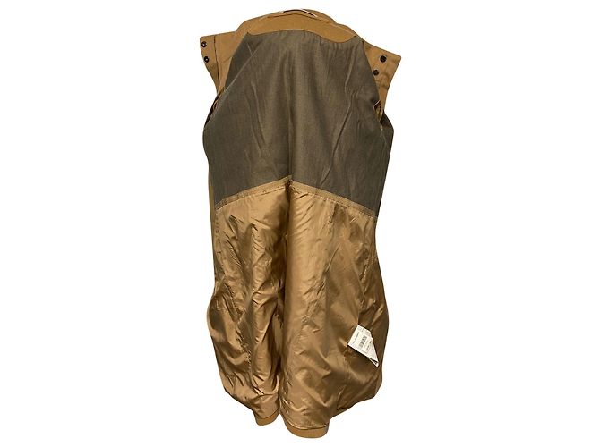 Hugo Boss Abrigo Boss con capucha con ribete de pelo en lana camel amarilla Amarillo Camello - vista 5