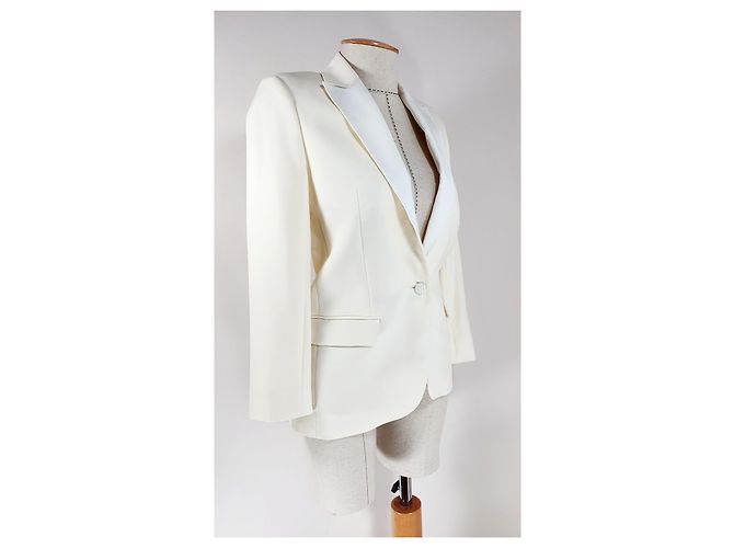 Zadig & Voltaire Ivory Wool Blazer White - view 2