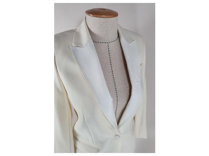 Zadig & Voltaire Ivory Wool Blazer White - view 3