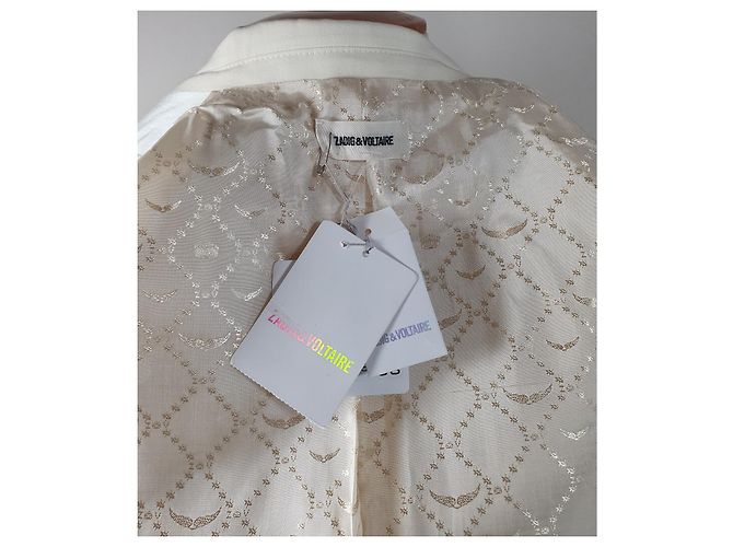 Zadig & Voltaire Ivory Wool Blazer White - view 6