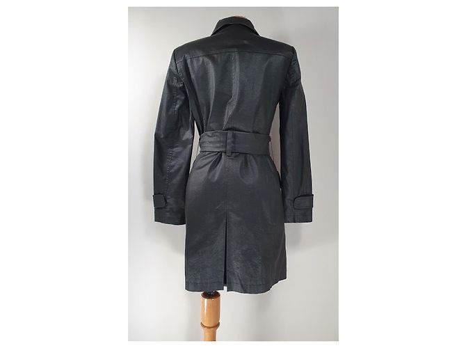 Gabardina Luisa Cerano Marrón Oscuro Algodón - vista 4