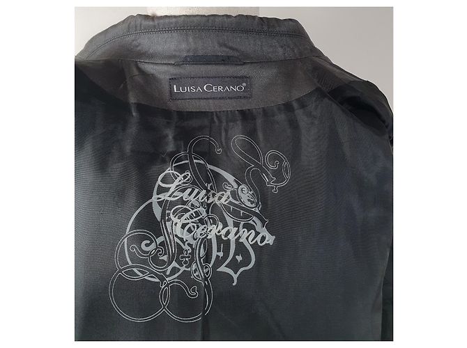 Gabardina Luisa Cerano Marrón Oscuro Algodón - vista 5