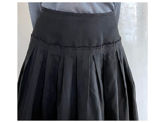 Autre Marque Falda T De Seda Gris Charcoal. 36 Gris antracita - vista 16