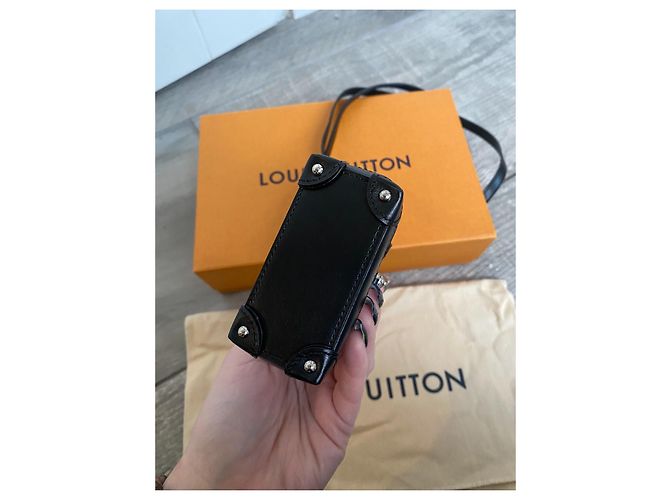 City Steamer Zaino Louis Vuitton nano micro steamer Nero Argento Silver hardware - vista 9