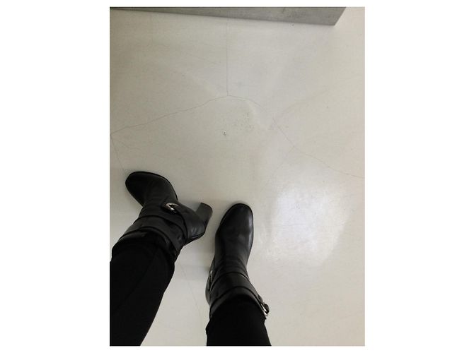 Stivaletti Isabel Marant Aspeyn in pelle nera 38 Nero - vista 4