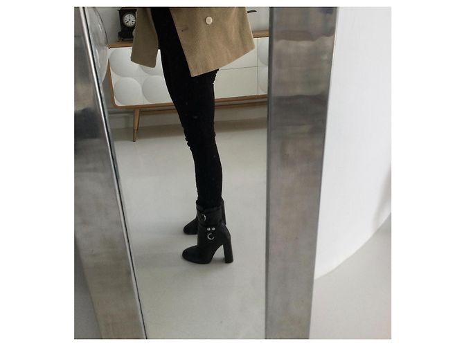 Stivaletti Isabel Marant Aspeyn in pelle nera 38 Nero - vista 5