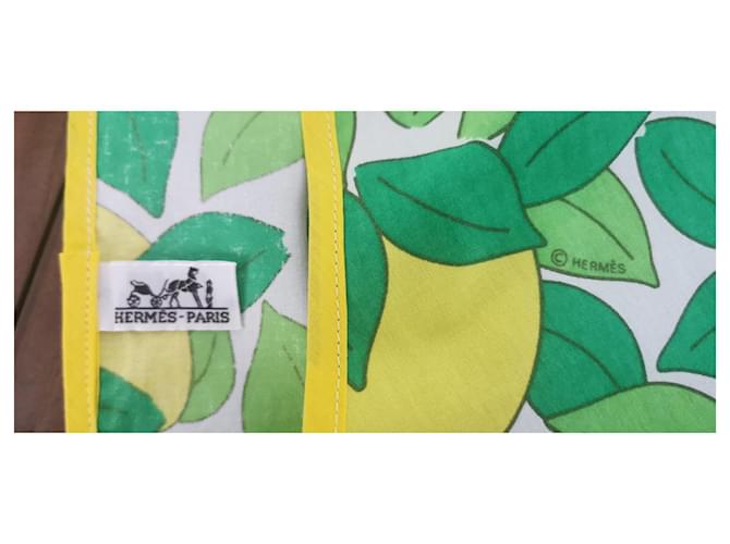 Hermès Ropa de hogar ''Limones'' Multicolor Amarillo Verde claro - vista 10