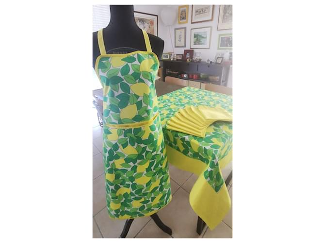 Hermès Ropa de hogar ''Limones'' Multicolor Amarillo Verde claro - vista 11