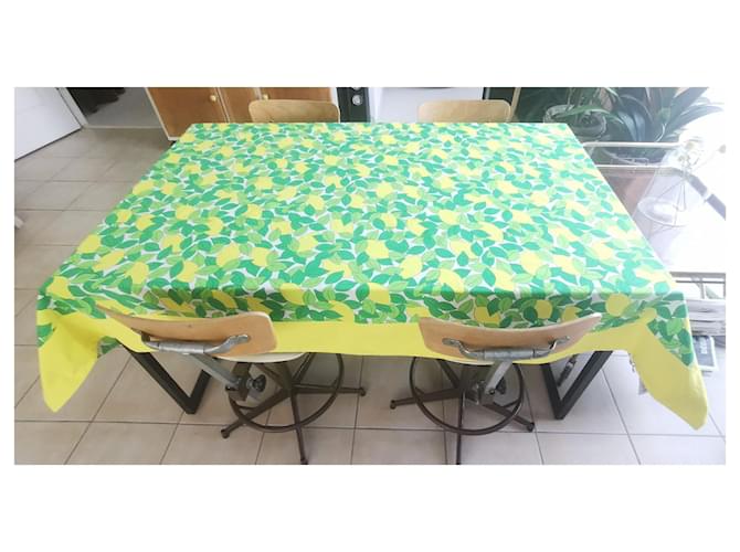 Hermès Ropa de hogar ''Limones'' Multicolor Amarillo Verde claro - vista 2