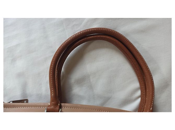 Autre Marque Borsa Lancaster beige in pelle a tracolla - vista 5