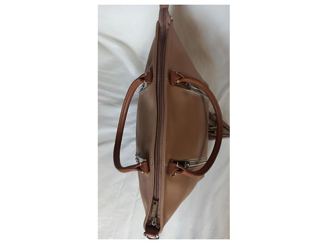 Autre Marque Borsa Lancaster beige in pelle a tracolla - vista 6