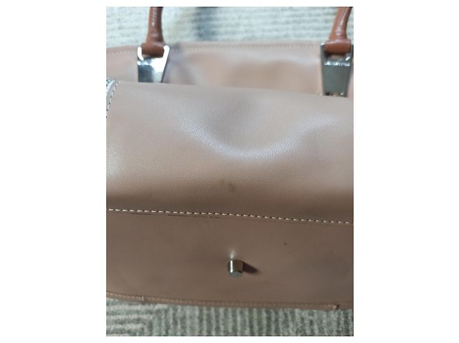 Autre Marque Borsa Lancaster beige in pelle a tracolla - vista 8