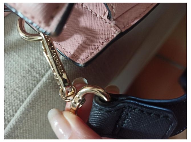 Borsa Karl Lagerfeld in pelle rosa - vista 3