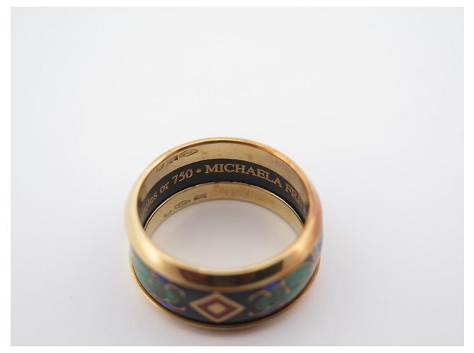 Autre Marque MICHAELA FREY FREYWILLE MISS SCARABÄUS ÄGYPTEN T RING55 IN GOLDEMAILLE 18K-RING - Ansicht 4